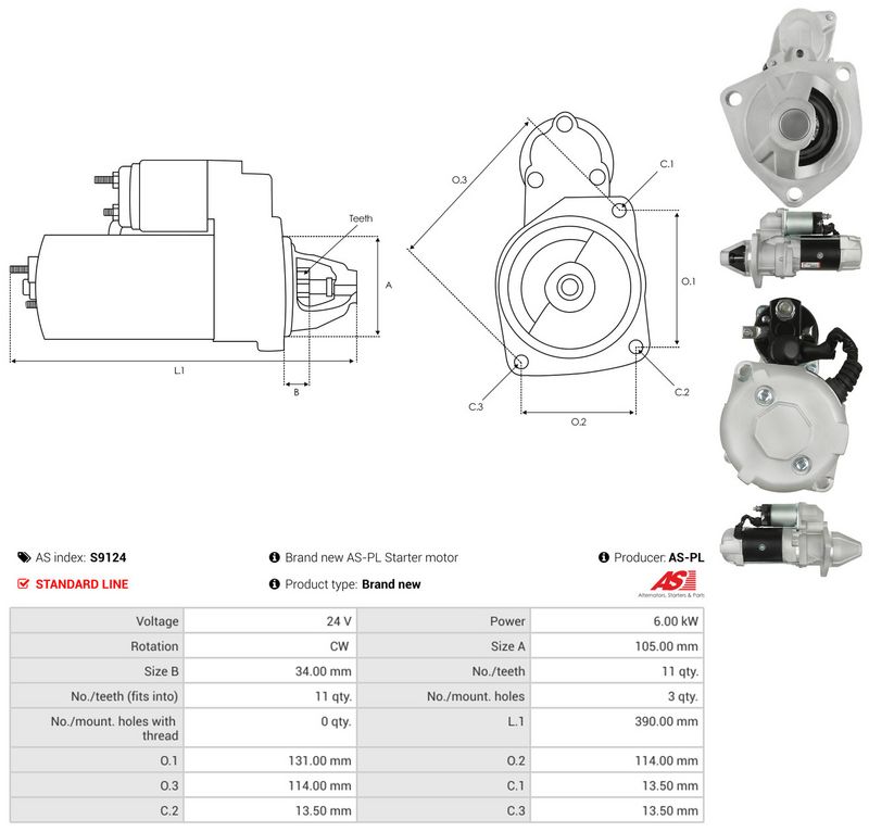AS-PL S9124 Starter