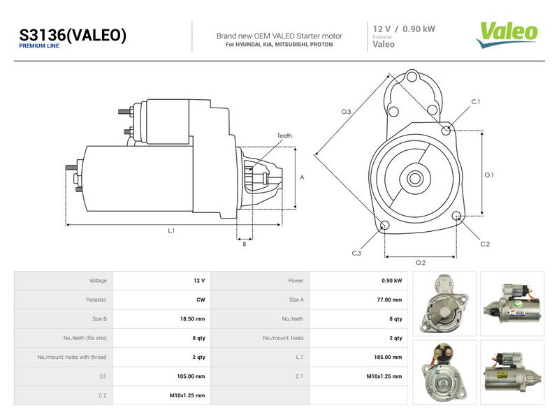 This part match OEM code: 36100-22000