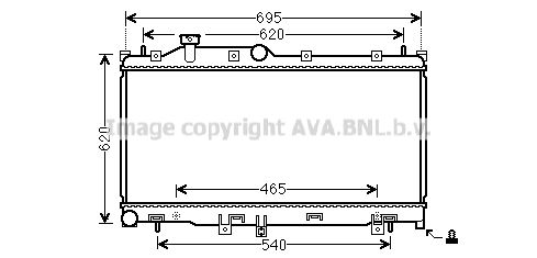 AVA SUBARU Радіатор охолодження FORESTER 2.0 13- AVA QUALITY COOLING SU2110