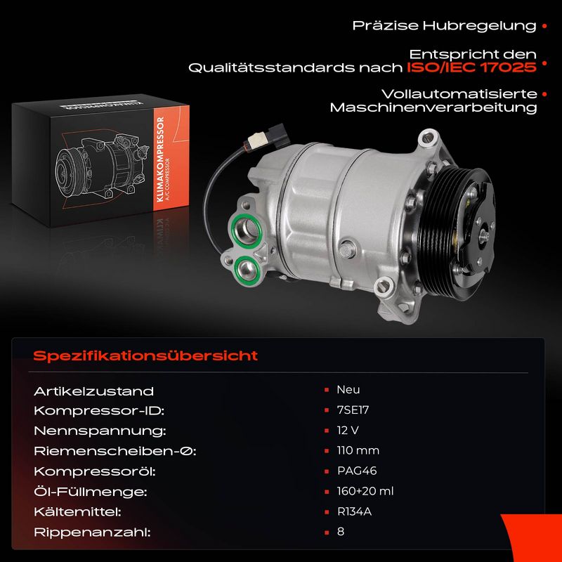Frankberg 5481FB0028580 Compressor, air conditioning