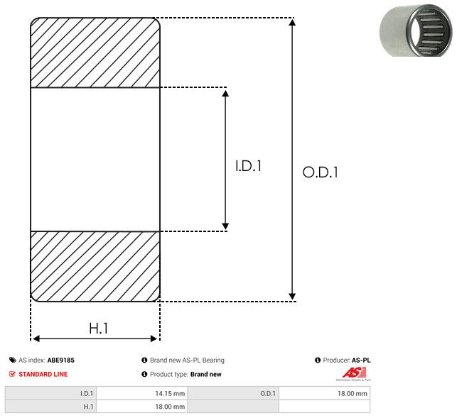 AS-PL ABE9185 Bearing