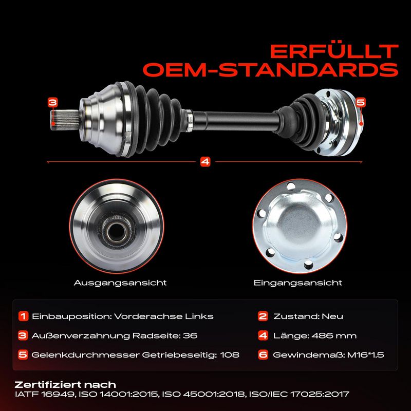 Frankberg 5481FB0038162 Drive Shaft