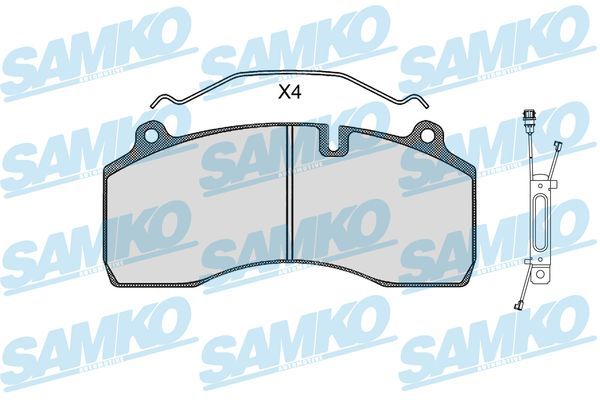 Sada brzdových destiček, kotoučová brzda 5SP1501A