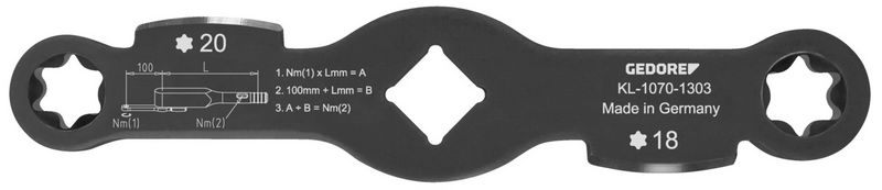 Cheie de impact, îmbinare filetată etrier de frână GEDORE KL-1070-1303