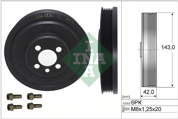 Schaeffler INA Szíjtárcsa készlet, forgattyús tengely 544 0083 20