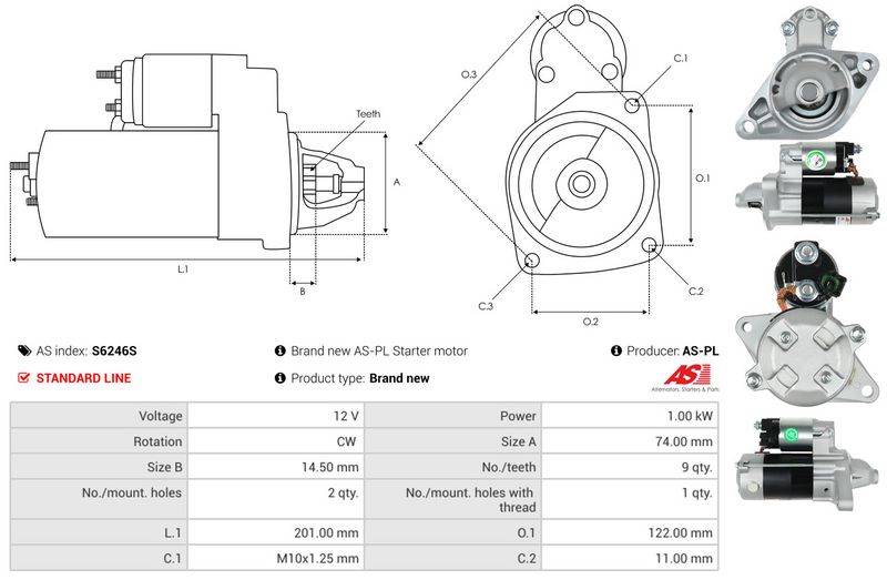 AS-PL S6246S Starter