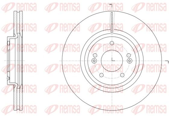 Гальмівний диск, Remsa 61514.10