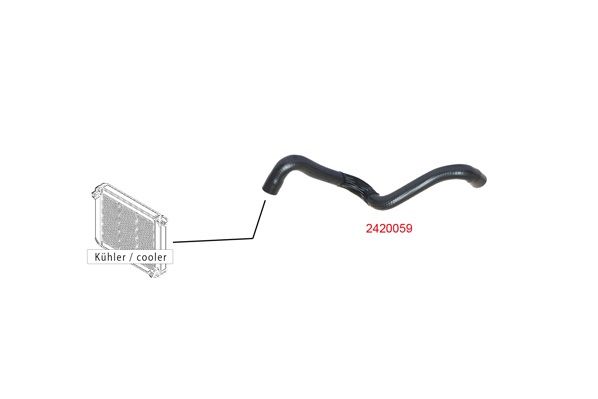 METZGER AUTOTEILE 2420059 Radiator Hose