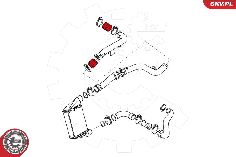 ESEN SKV 24SKV037 Charge Air Hose