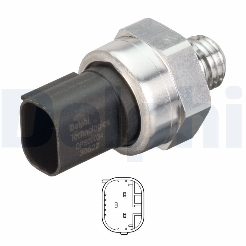 Delphi Sensor, exhaust pressure DPS00034-12B1