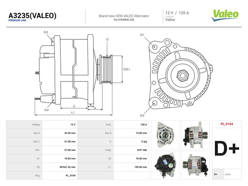 This part match OEM code: 37300-2A500
