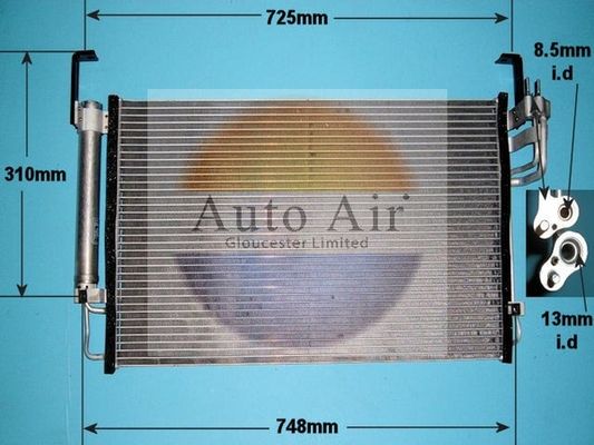 Auto Air Gloucester 16-1155 Condenser, air conditioning