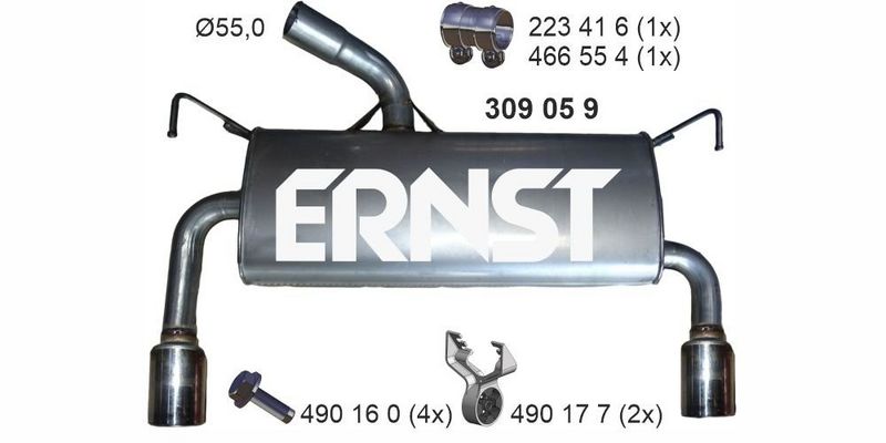 Toba esapament finala ERNST 309059