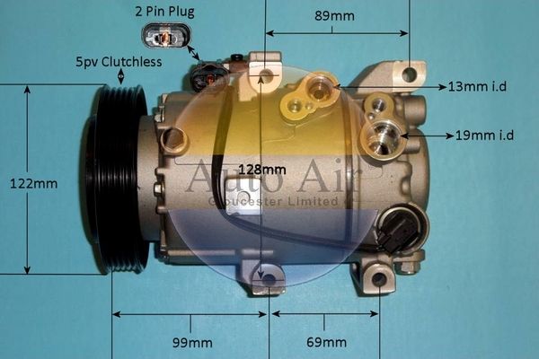 Auto Air Gloucester 14-0354P Compressor, air conditioning