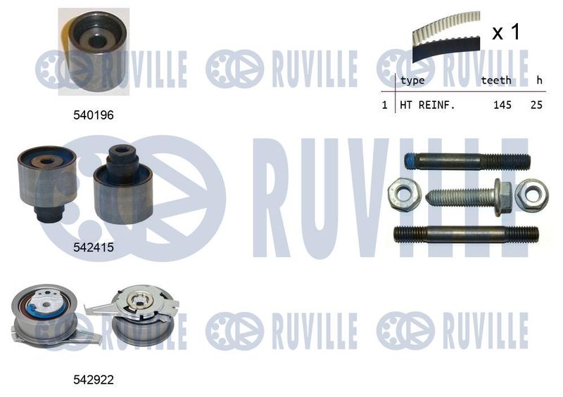 RUVILLE Fogasszíjkészlet 550500