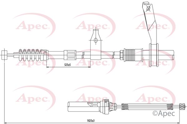 APEC Cable Pull, parking brake CAB1420