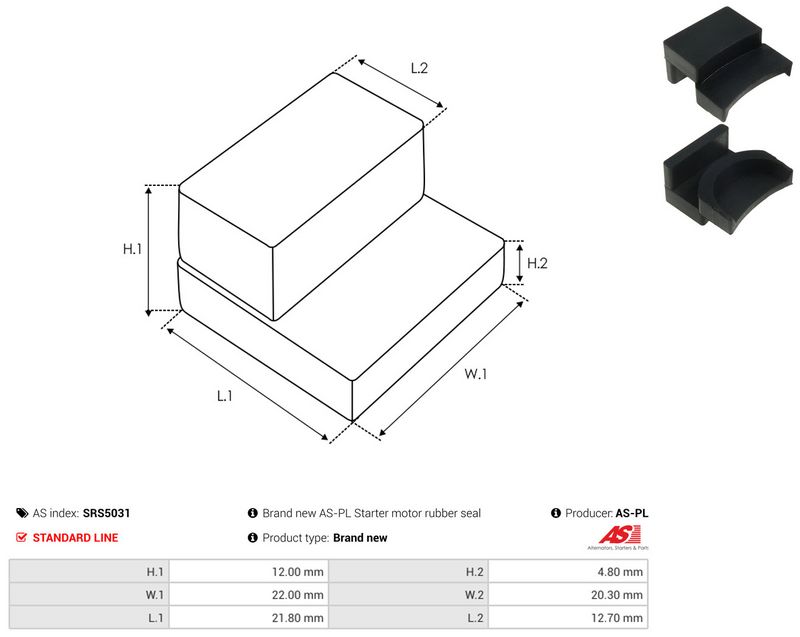 AS-PL SRS5031 Repair Kit, starter