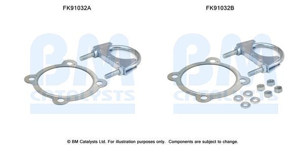 BM CATALYSTS szerelőkészlet, katalizátor FK91032