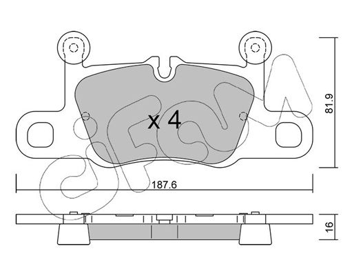 накладки тормозные задние 17- PORSCHE 992698451H