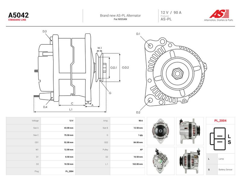 Generaator, AS-PL A5042