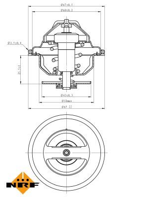 NRF 725117 Thermostat, coolant