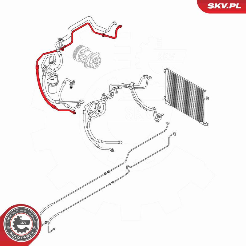 ESEN SKV 54SKV670 Kondicionieriaus aukšto/žemo slėgio vamzdelis