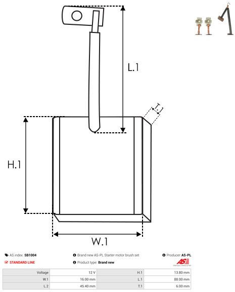 Süsinikuhari, starter, AS-PL SB1004