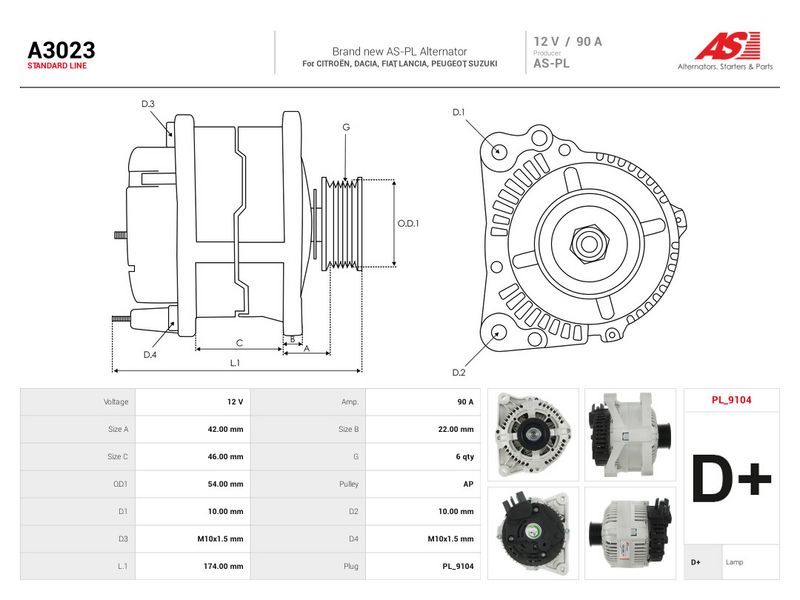 Generaator, AS-PL A3023