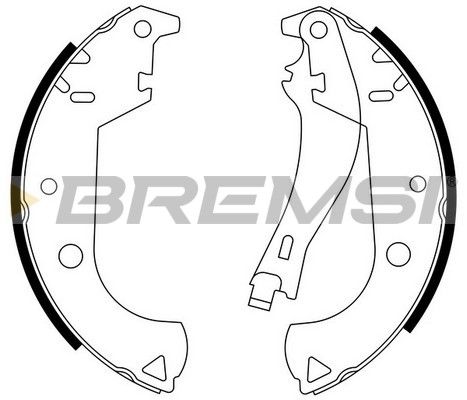 Комплект гальмівних колодок, Bremsi GF0184