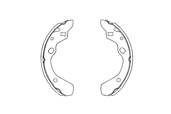 Kavo Parts KBS-5411 - Brake Shoe Set