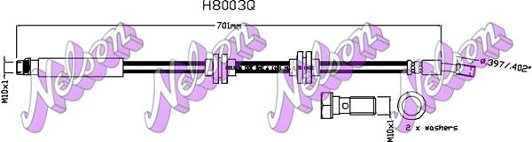 KAWE fékcső H8003Q