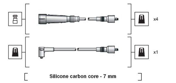 MAGNETI MARELLI gyújtókábelkészlet 941318111111