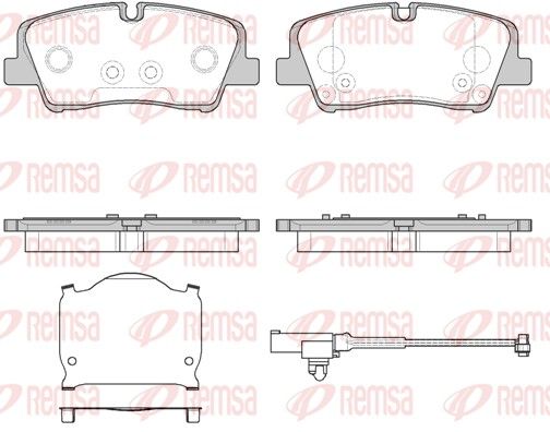 REMSA HYUNDAI Колодки гальмівні задні H350 15-