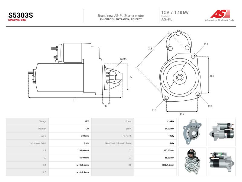 This part match OEM code: M0T82081AM