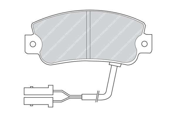 FERODO fékbetétkészlet, tárcsafék FDB442