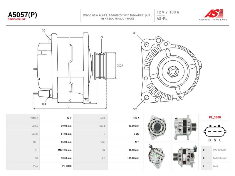 This part match OEM code: 7485003029