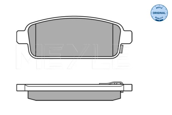 MEYLE 025 250 9616/W Brake Pad Set, disc brake
