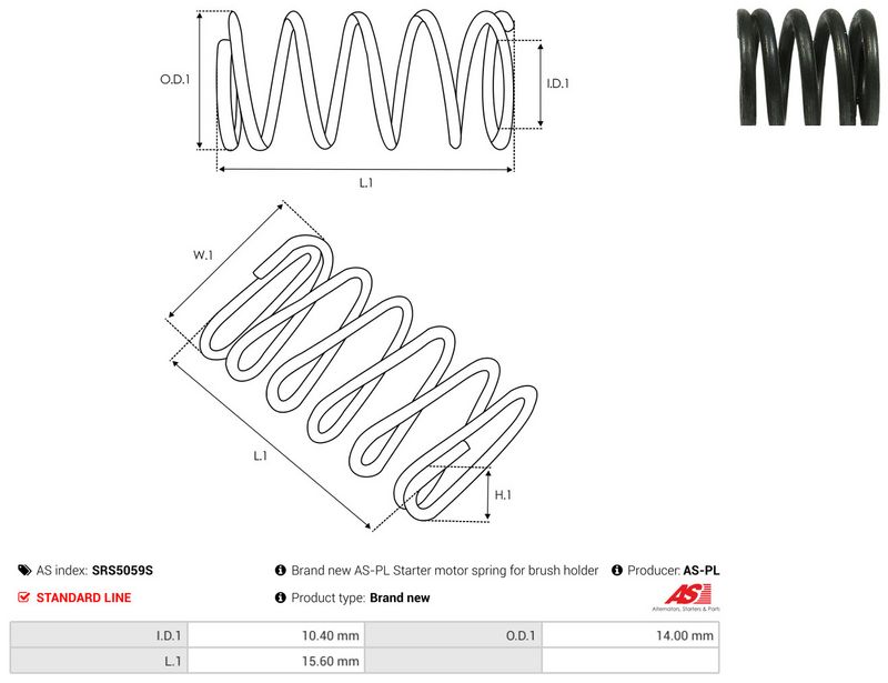AS-PL SRS5059S Repair Kit, starter
