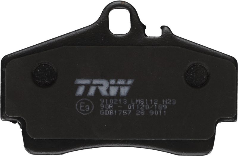 Piduriklotsi komplekt, ketaspidur, TRW GDB1757