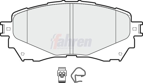 Fahren Brake Pad Set, disc brake FBP3735