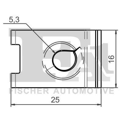 FA1 16-40005.5 Clip, trim/protection strip