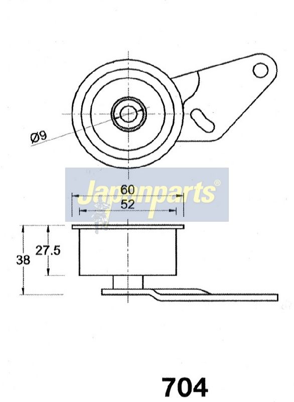 Tensor de correa, correa dentada