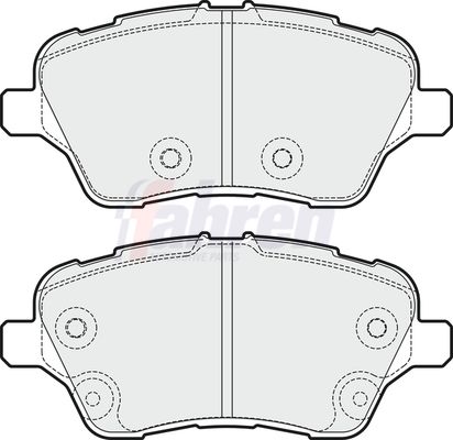 Fahren Brake Pad Set, disc brake FBP3367
