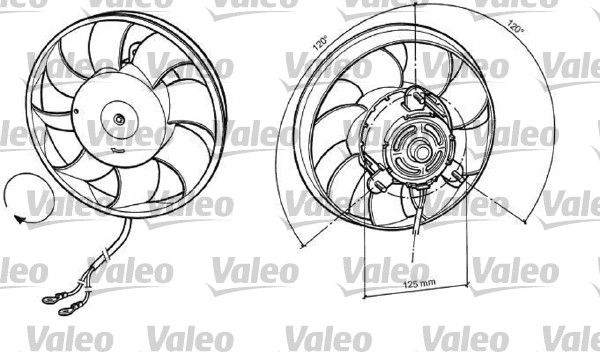 VALEO ventilátor, motorhűtés 696037