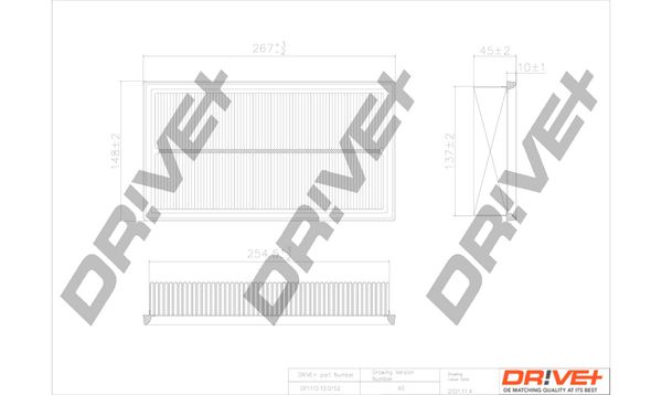 Повітряний фільтр, Dr!Ve+ DP1110.10.0152