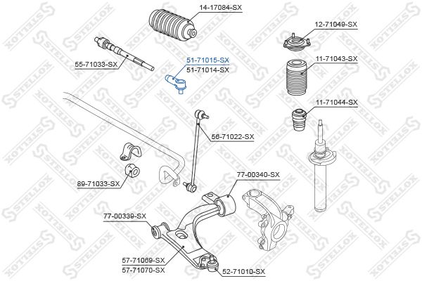 STELLOX 51-71015-SX Tie Rod End