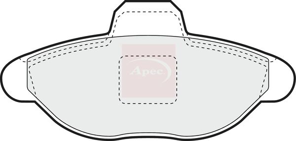 APEC Brake Pad Set, disc brake PAD1035