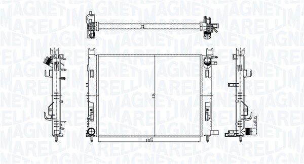 MAGNETI MARELLI hűtő, motorhűtés 350213182100