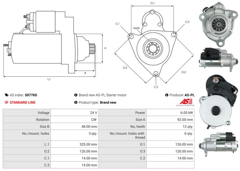 AS-PL S0776S Starter