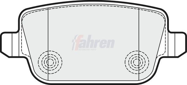 Fahren Brake Pad Set, disc brake FBP3096